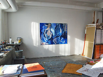 Atelier von Tina Juretzek im März 2014